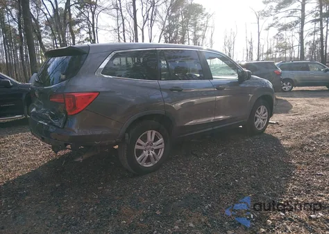 2018 Honda Pilot Lx из США, поврежденный, VIN 5FNYF6H12JB024949